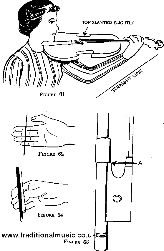 holding the violin